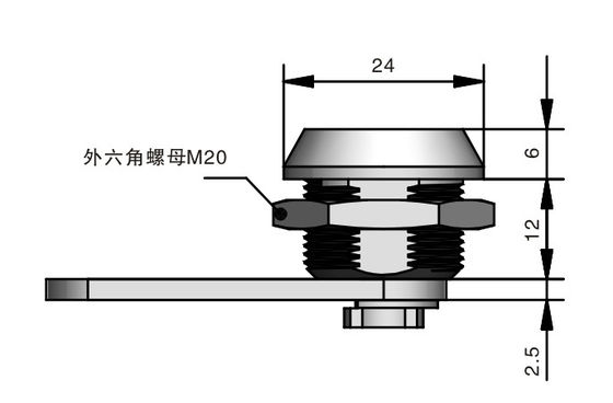 Steel Material Cabinet Box Lock Cam Door Locks ISO Certificate